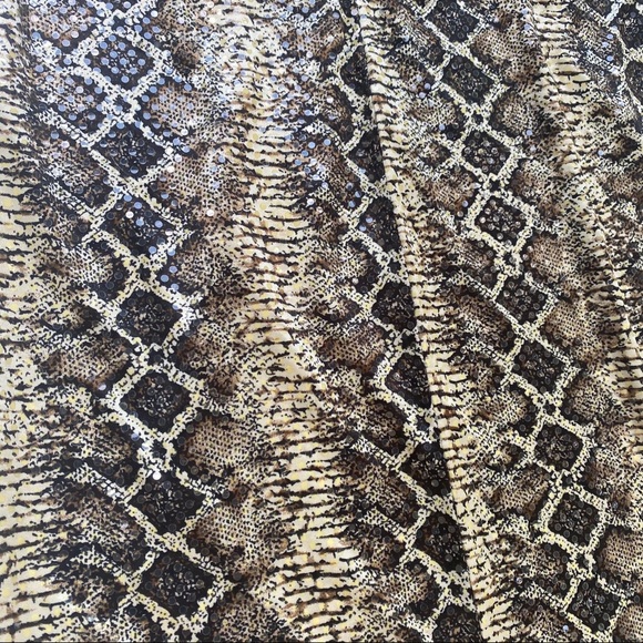 Vintage Janine Sequin Snakeskin Halter Dress - Picture 3 of 5